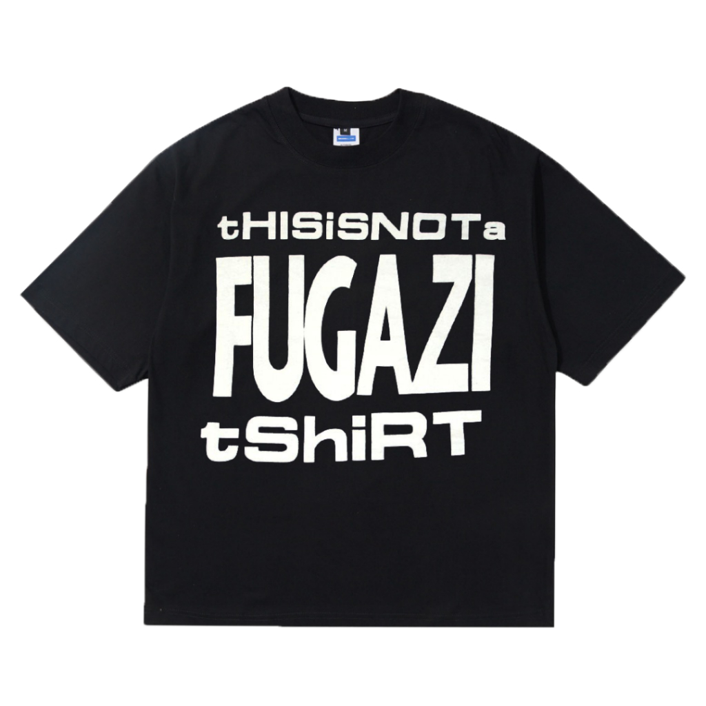 Tshirt Band "This Is  A Not Fugazi Tshirt" | Kaos Band Fugazi | Kaos Band Vintage | Kaos Band Metal 