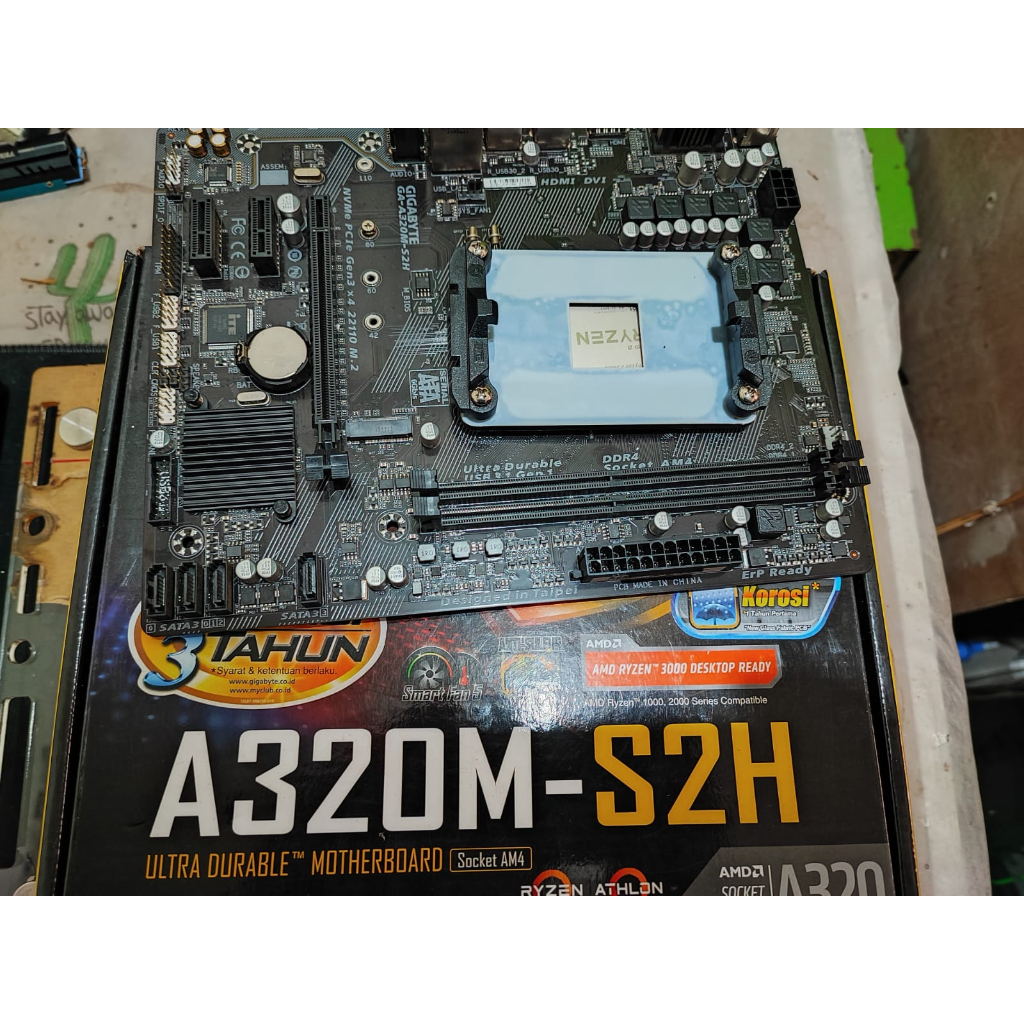 Mobo Motherboard Ryzen GIGABYTE GA A320M S2H AMD AM4 DDR4