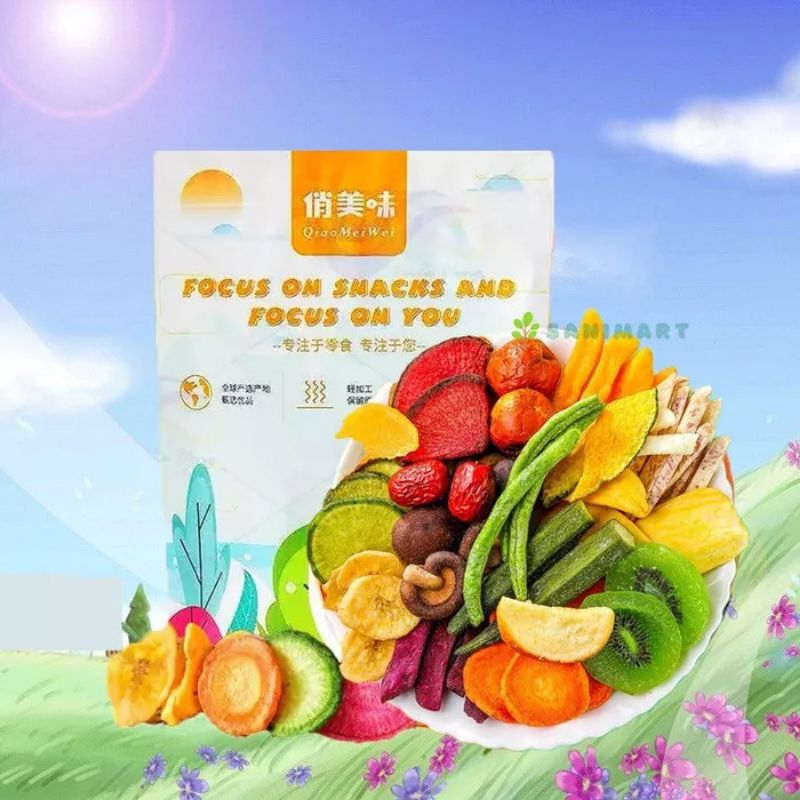 

HALAL Cemilan Snack Sehat 10in1 Sayuran & Buahan 10macam Mix / Campuran