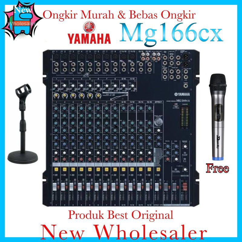 Mixer audio sound Yamaha Mg166Cx Original Import China 12 mono 4 stereo new