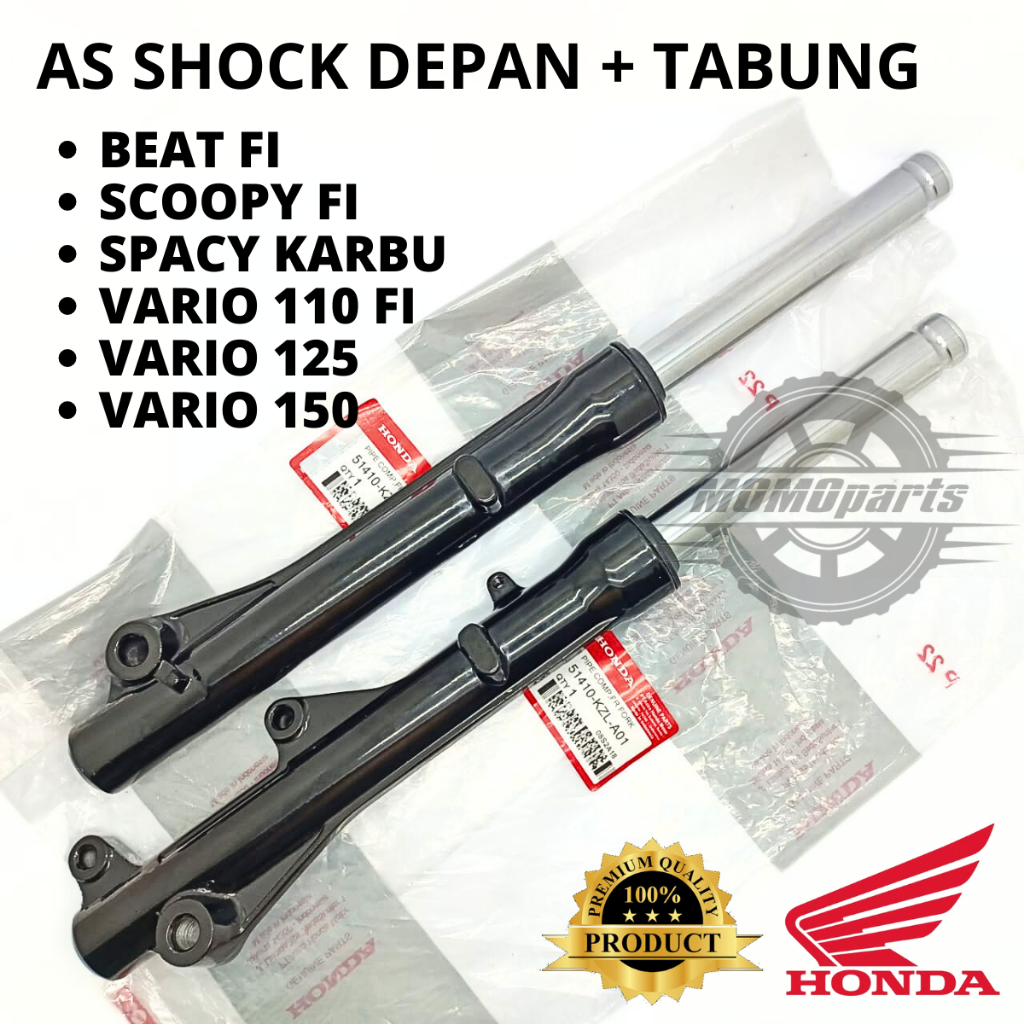 ORIGINAL AS SHOCK DEPAN SET PLUS TABUNG HONDA KZL BEAT FI POP STREET SCOOPY SPACY KARBU VARIO 110 FI