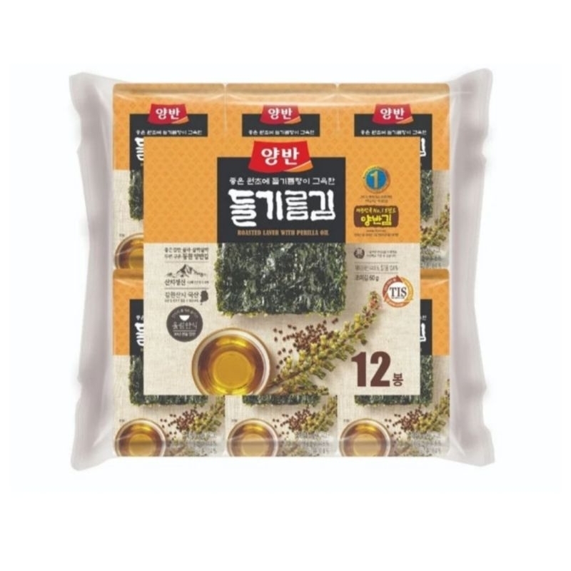 

Dongwon Seasoned Laver With Perilla Oil - 60/12pcs