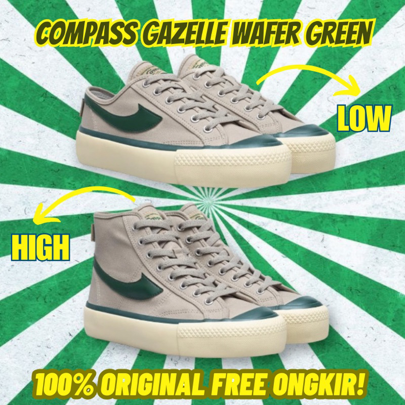 COMPASS GAZELLE WAFER GREEN LOW 41 [100% ORIGINAL TERMURAH] ARTIKEL SEASONAL