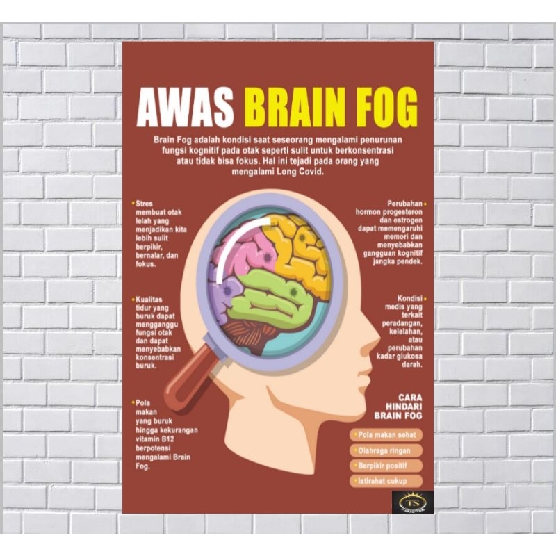 

Poster Kesehatan Awas Brain Fog