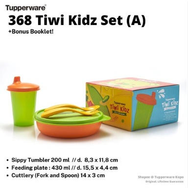 Tupperware Tiwi kidz perlengkapan makan anak bayi