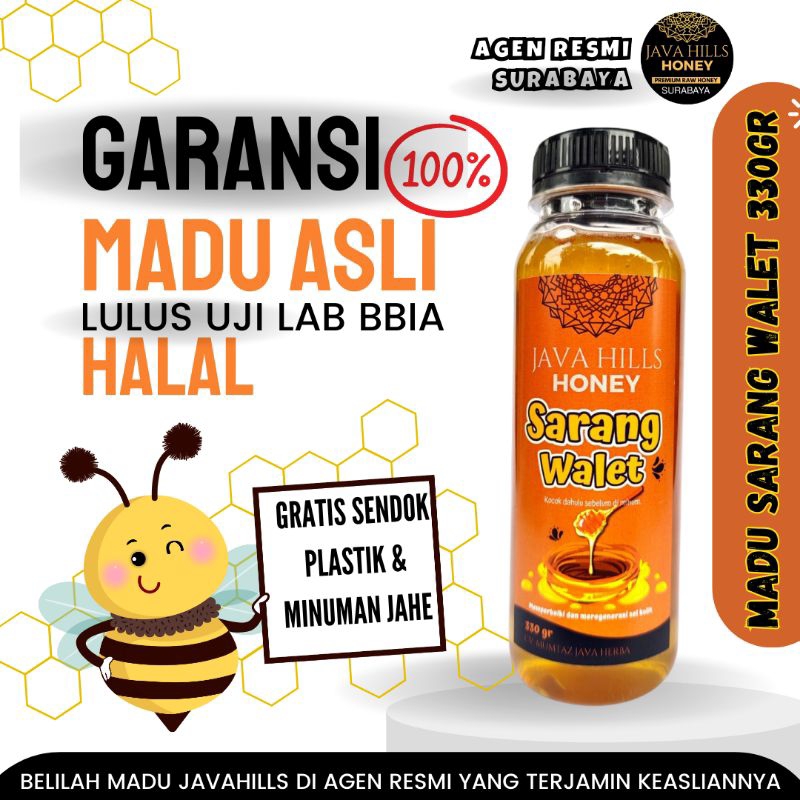 

AZBI BABY ❤️ MADU SARANG WALET KECANTIKAN anti penuaan glowing cantik dari dalam isi 330GRAM java hills honey