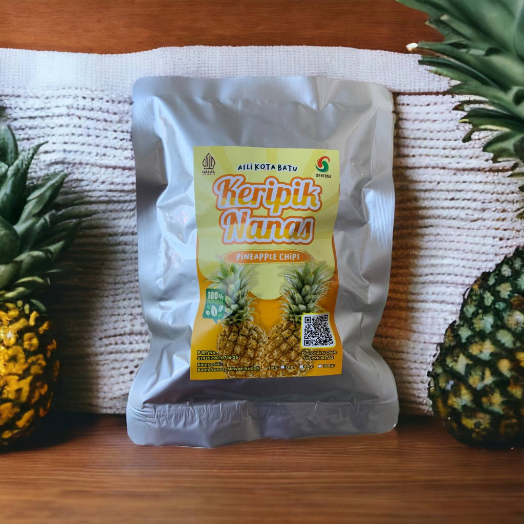 

Keripik Nanas 100gr - Keripik Buah Nanas Sentosa - Kripik Nanas