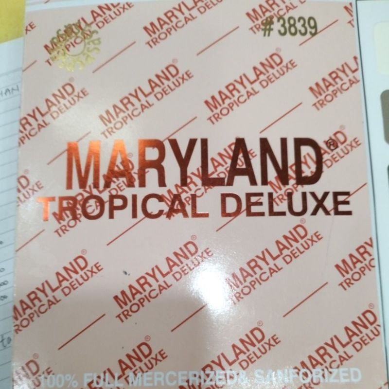 MARYLAND TROPICAL DELUXE/100%FULL MERCARIZED & SANFORIZED