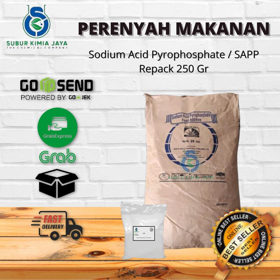 

SAPP Sodium Acid Pyrophosphate / perenyah gorengan 250 gr