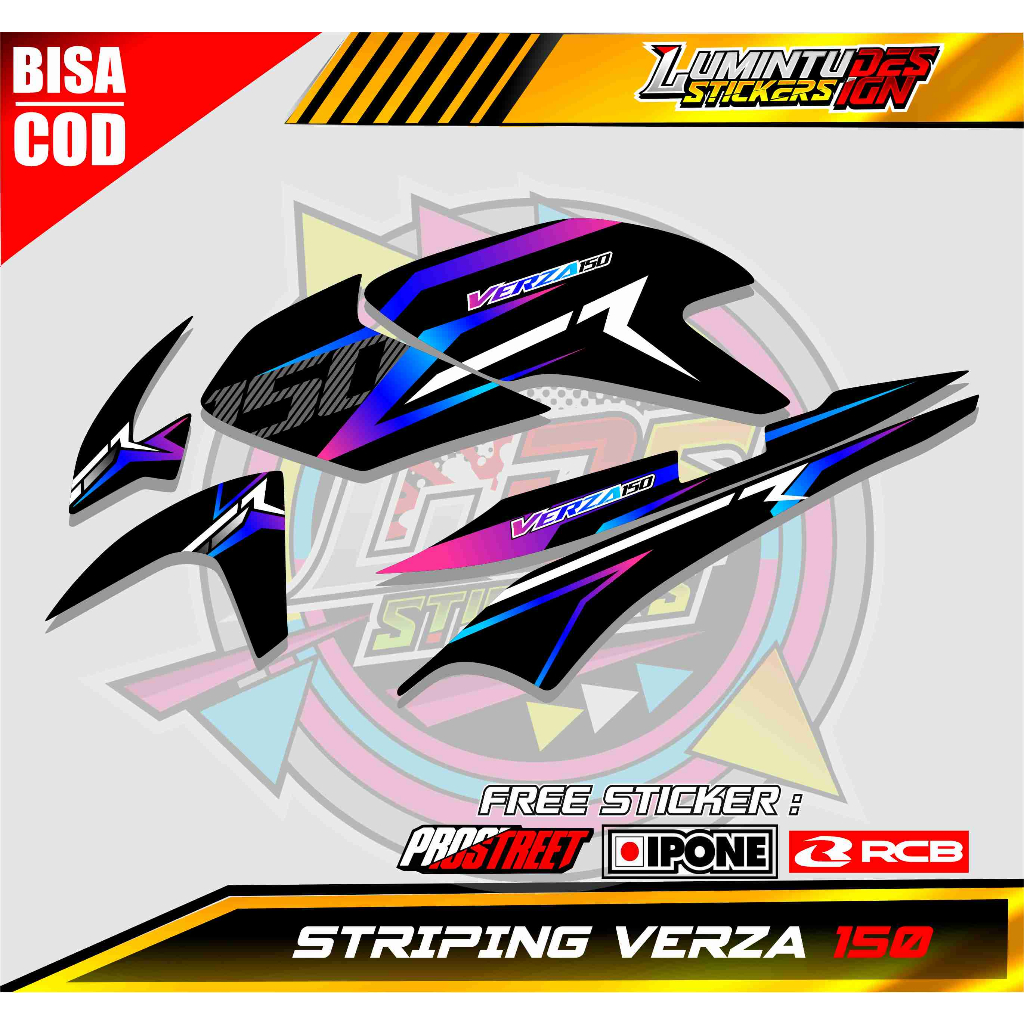 STRIPING VARIASI VERZA 150 / STICKER LIST VARIASI MOTOR HONDA VERZA 150