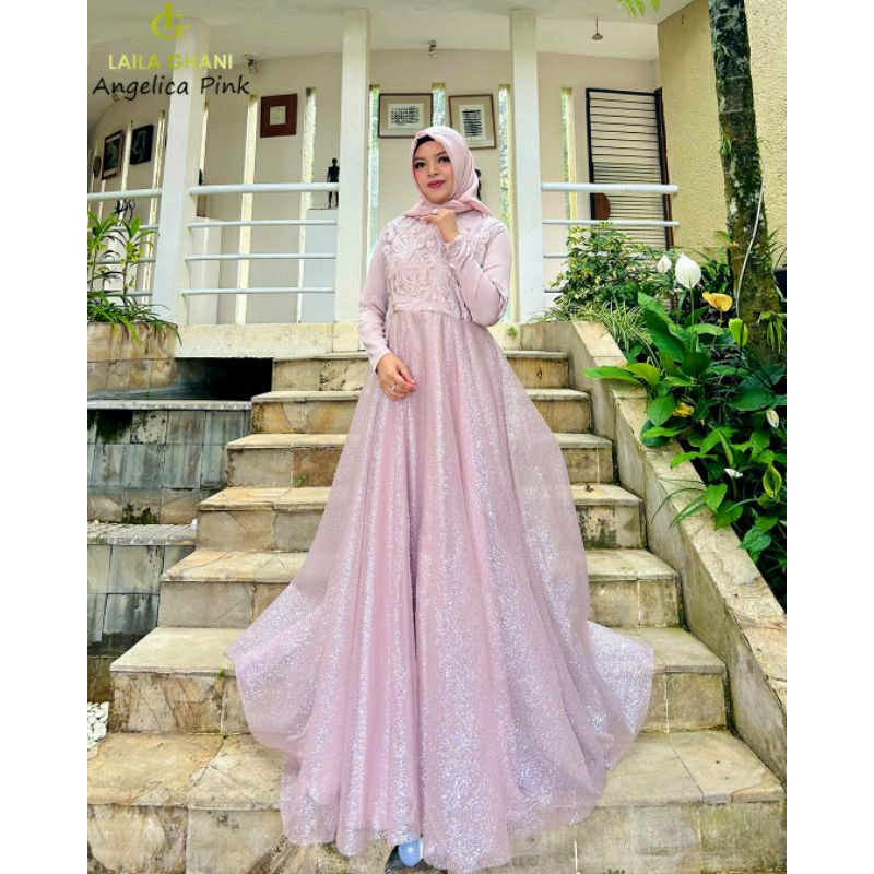 gamis angelica syari series by laila ghani