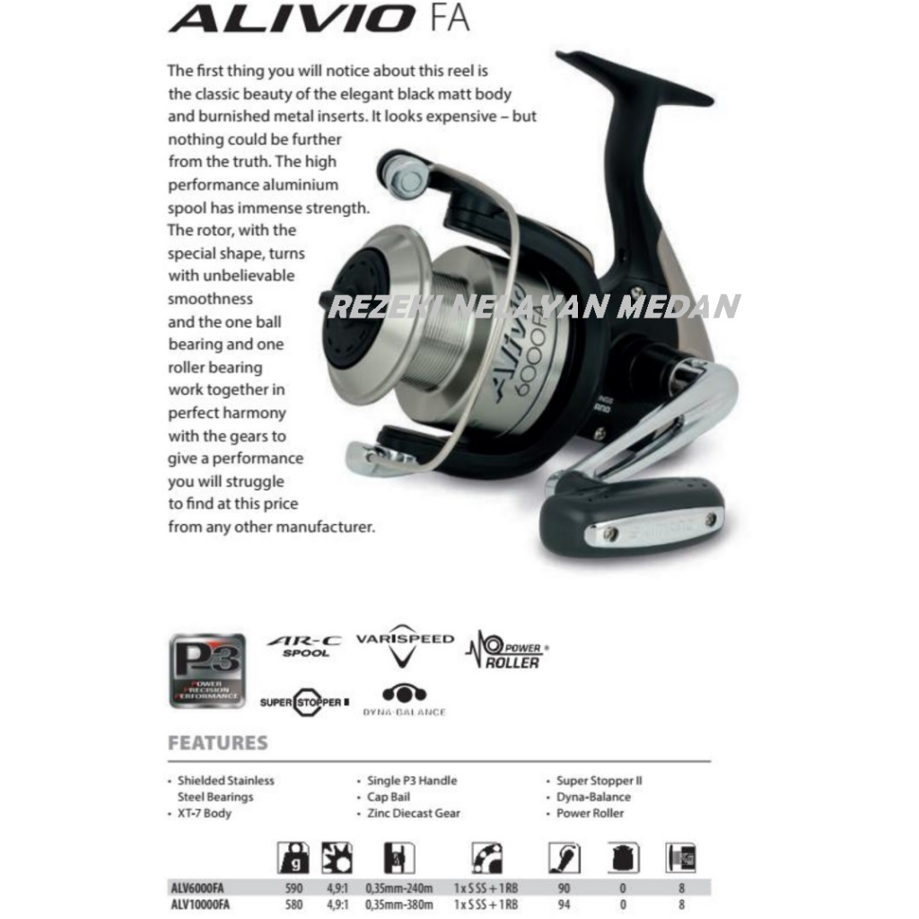 REEL SHIMANO ALIVIO FA 6000 / 10000