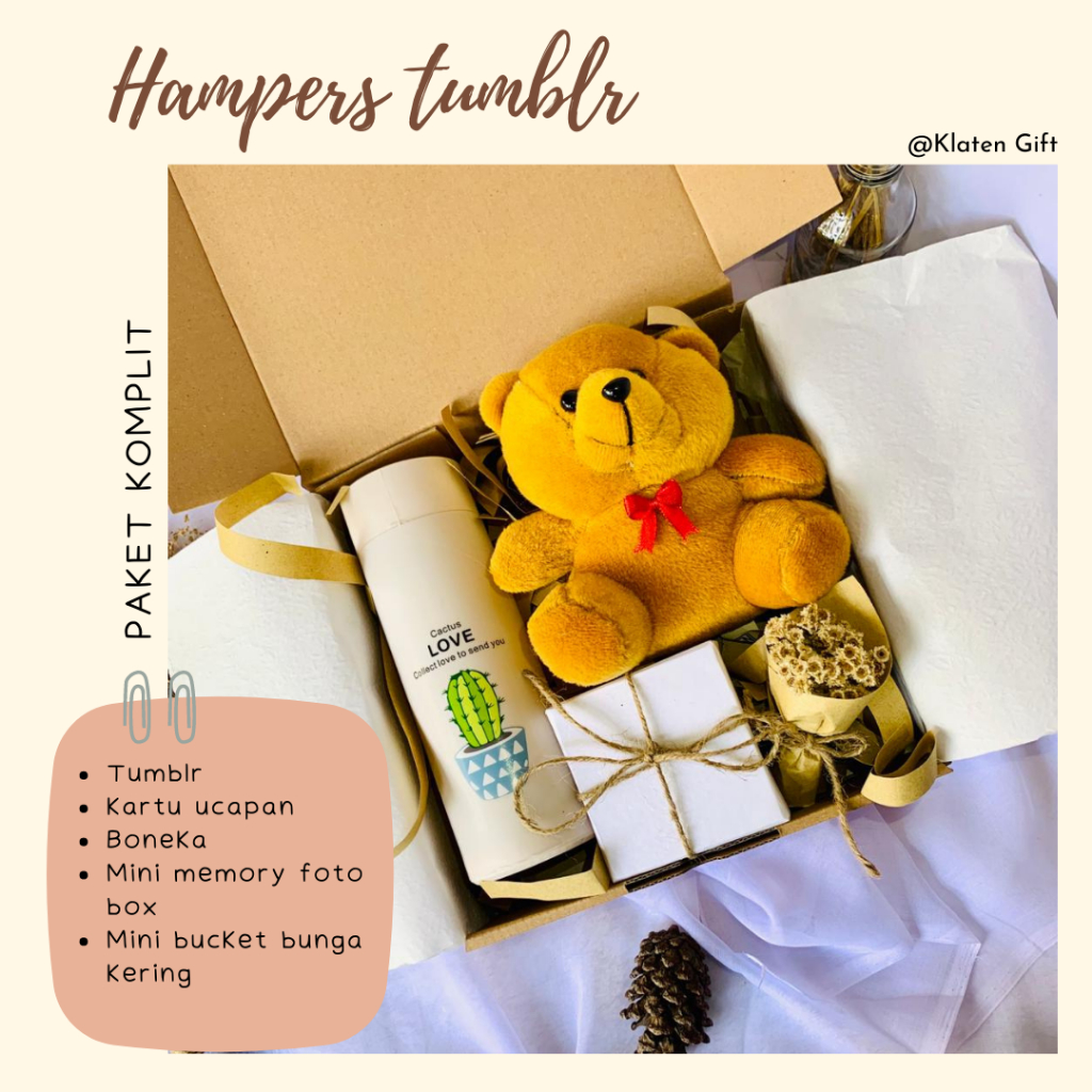 

Hampers Tumblr / Kado Wisuda / Kado Bestie / Sahabat / Kado Ulang Tahun