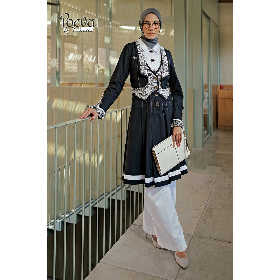 Tuneeca Poeva Shortdress Eleena PV-0223002 / Short Dress Kekinian