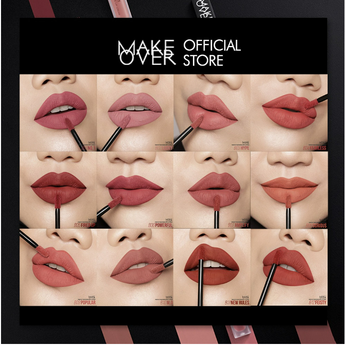 MAKE OVER Powerstay Transferproof Matte Lip Cream 7 g - Lip Cream
