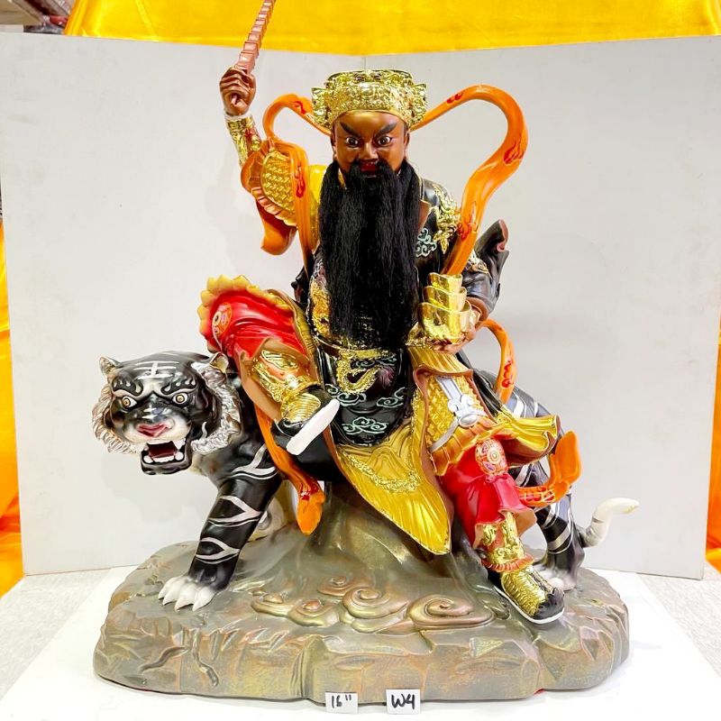 patung dewa rejeki Hantatkong Zhao Gong Ming uk 16 inch w4