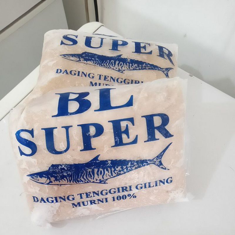 TENGGIRI GILING SUPER CODE BL SUPER/TENGGIRI JANTAN/TENGGIRI BULAT GILING/BAHAN BAKU PEMPEK PALEMBAN