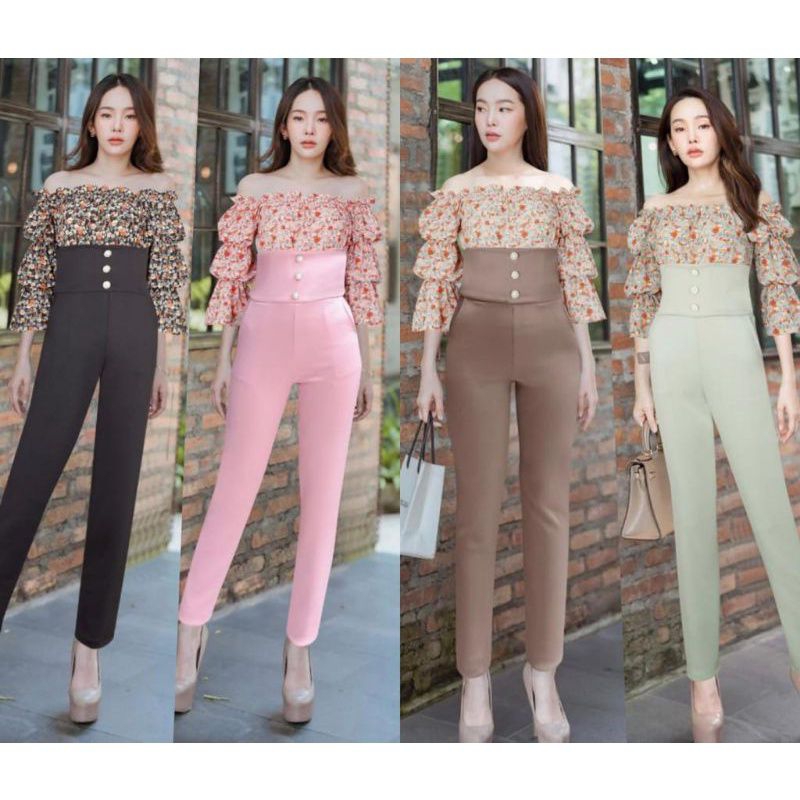 #46 JUMPSUIT SCUBA SABRINA BUNGA PANJANG