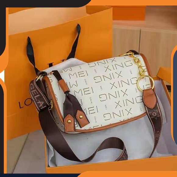 B10 sling bag wanita keren tas selempang wanita modis import kekinian elegan mewah aesthetic