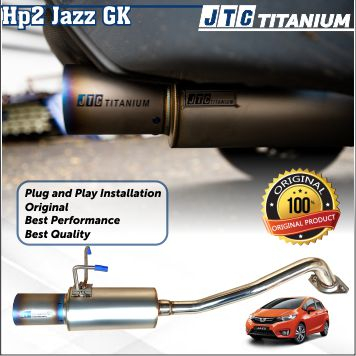 Exhaust Knalpot JTC titanium Muffler catback Honda Jazz GK 15+ - HP2 Titanium