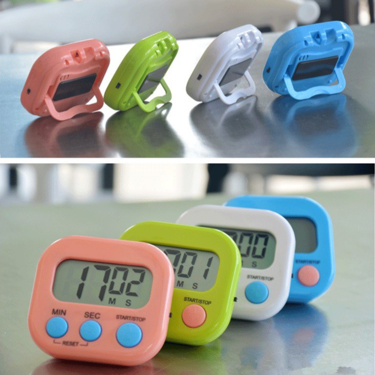 Digital Kitchen Timer / Alarm Dapur Masak / Clock Stopwatch Jam Digital