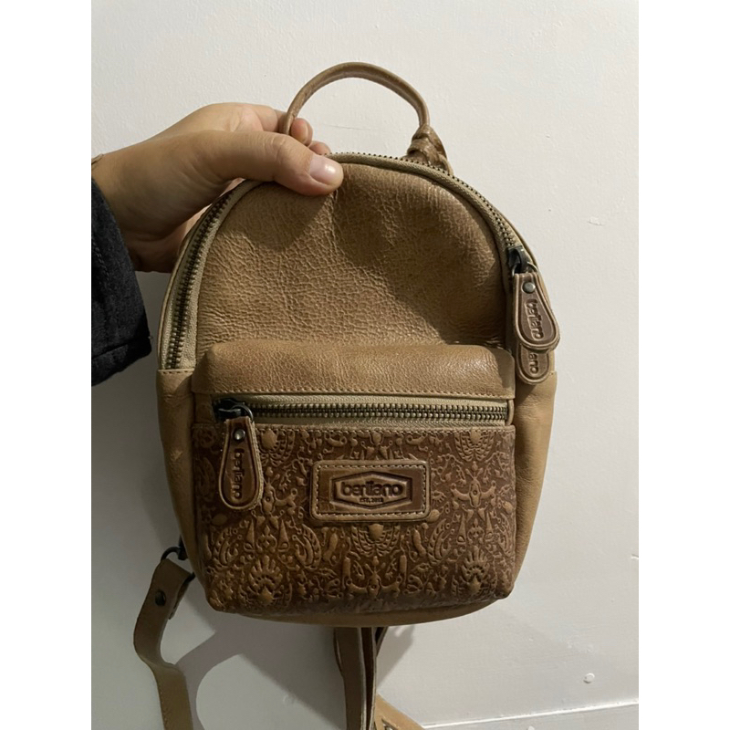 [SIAP KIRIM] ADES BAG BEIGE BY BERLIANO LEATHER