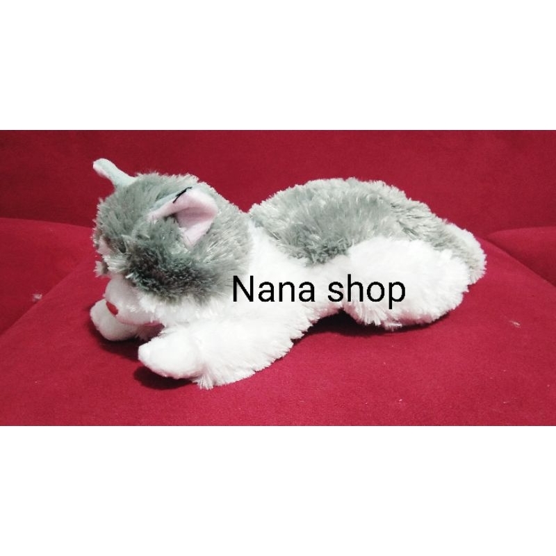 Boneka kucing lonceng duduk lucu kucing S cat toys