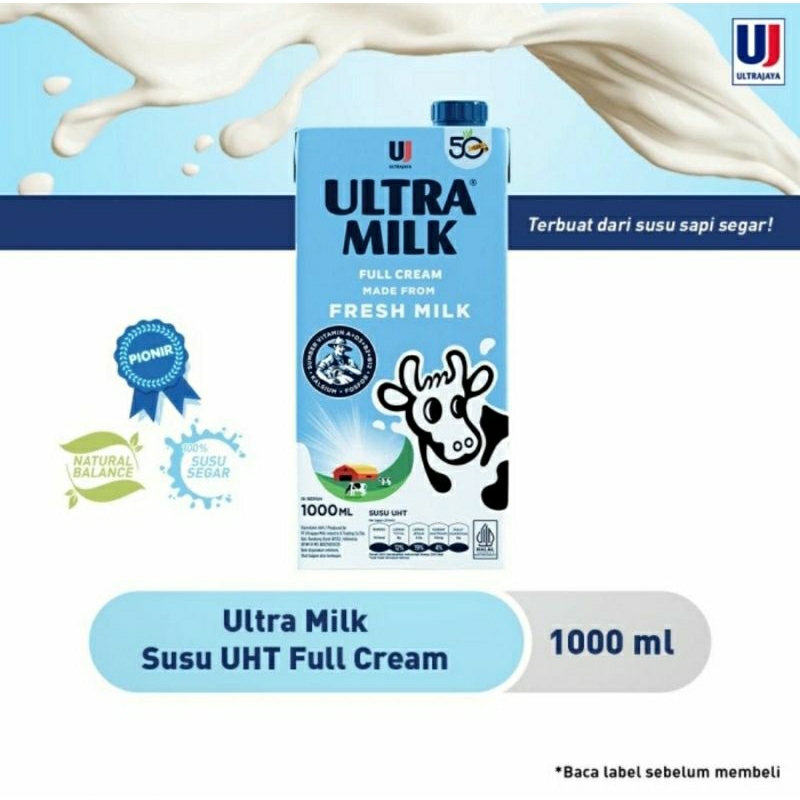 

Susu UHT fullcream | Ultramilk full cream 1L | uht ultra milk