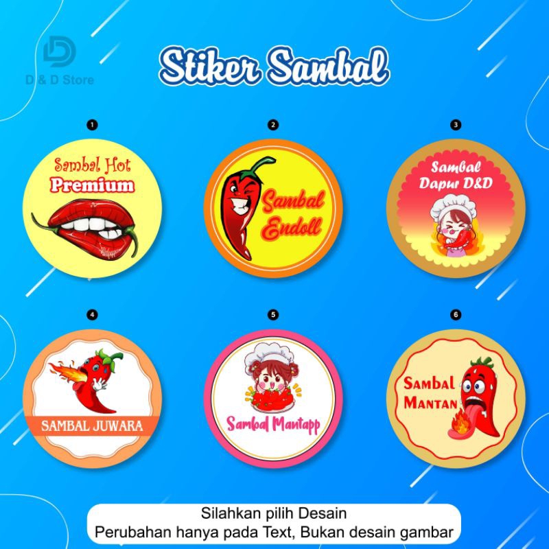 

Stiker Sambal / Stiker Kemasan / Stiker Label