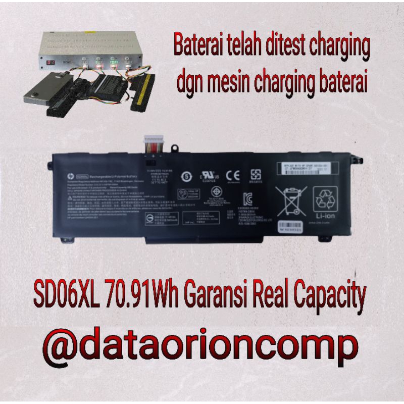 Baterai SD06XL for HP Omen 15 15-EK0003NA 15-EK1035TX 15-EK0025TX