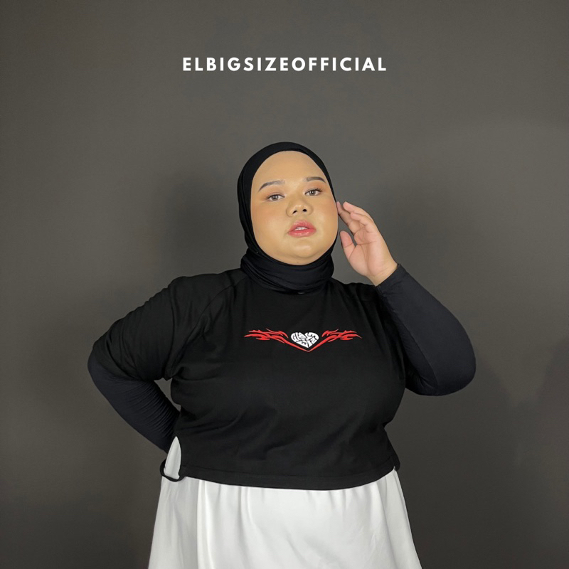 Elbigsize Wings Crop Top