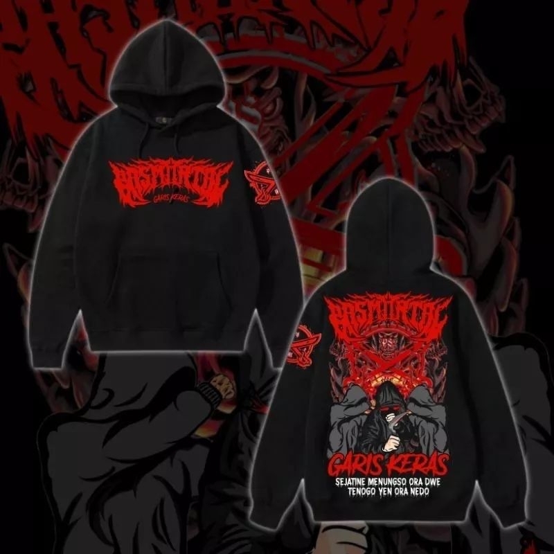 Hoodie Distro Netral Atasan Terbaru Pasmortal Garis Keras