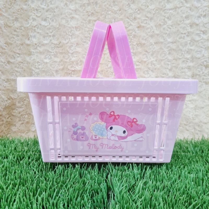 Keranjang My Melody Pink Storage Basket My Melody