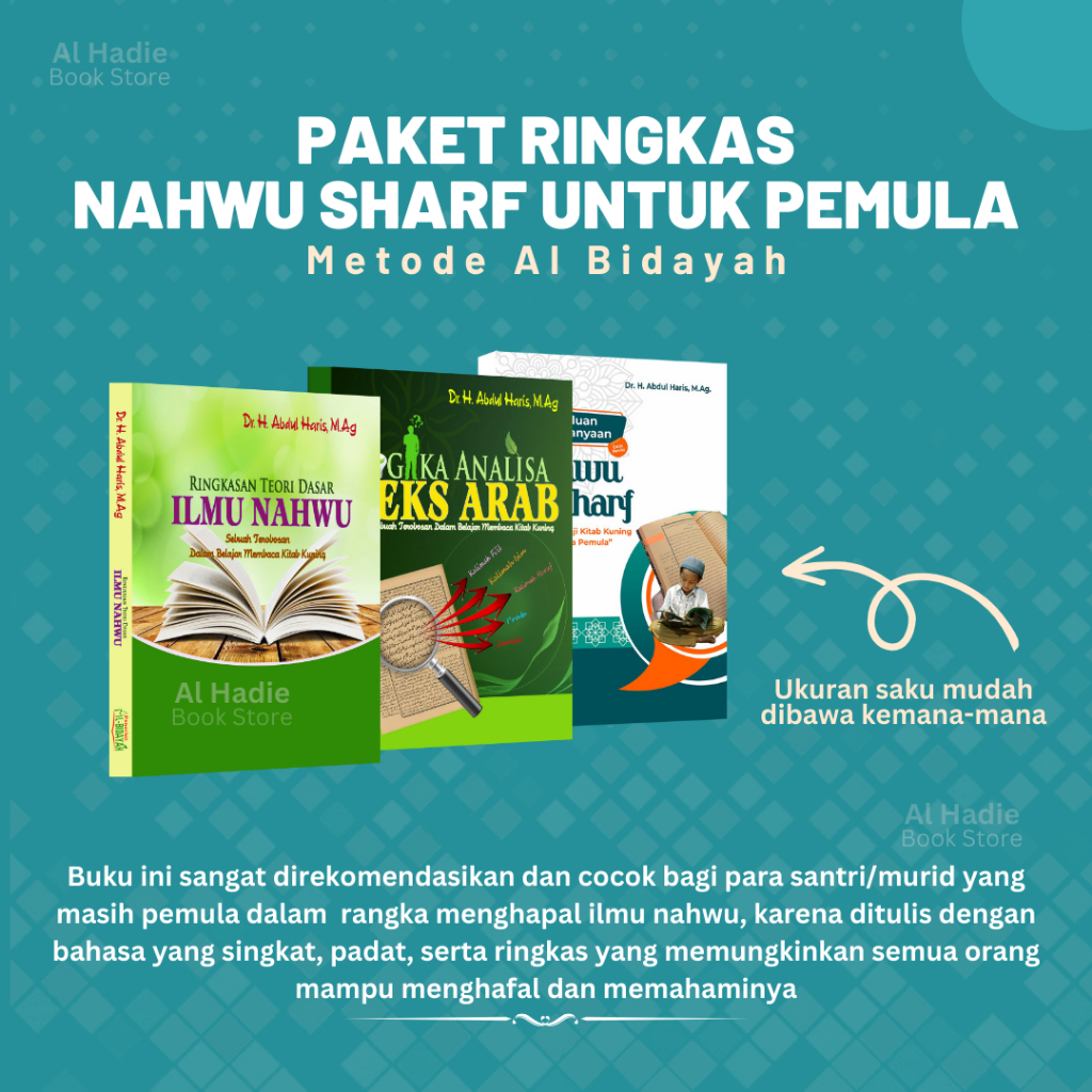 Paket Praktis Metode Al Bidayah / Paket Belajar Gramatika Bahasa Arab / Buku paket nahwu shorof untu