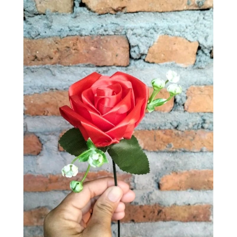 

bunga mawar satin