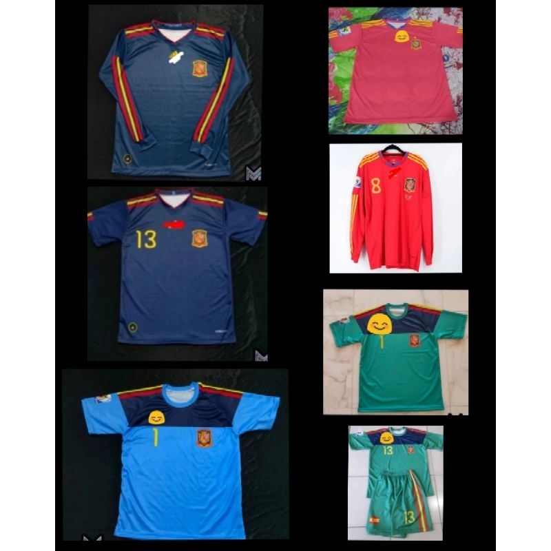 Jersey Spanyol 2010 Home Away/Jersey Spain 2010 Printing/Jersey Kiper Spanyol 2010 Home Away