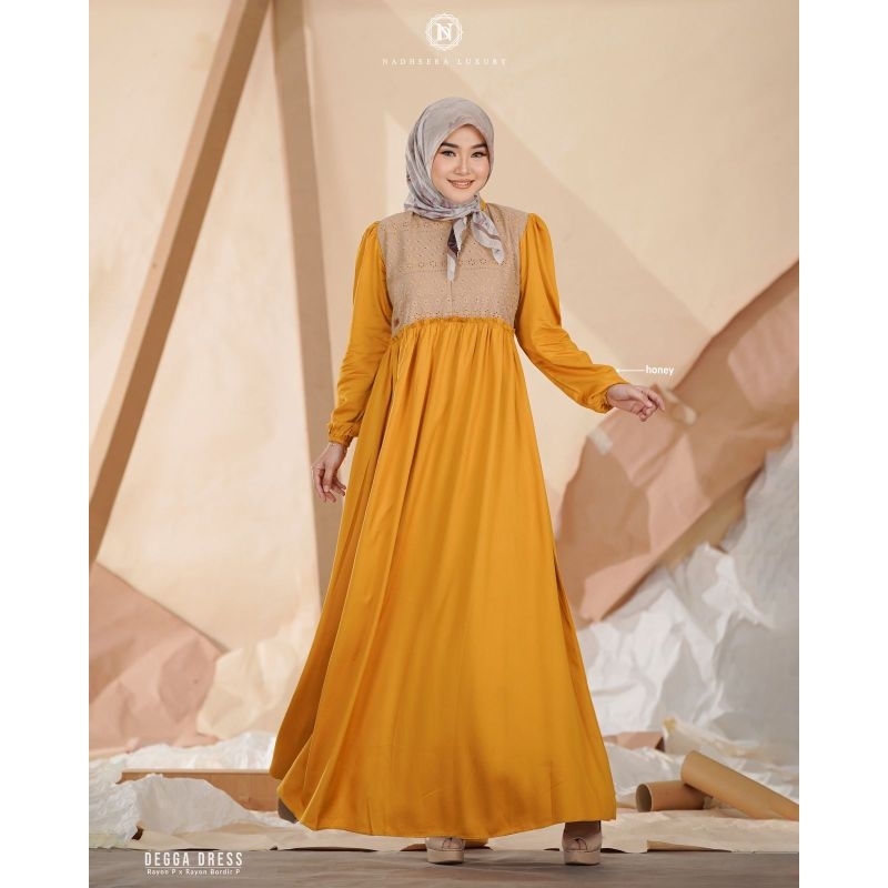 Degga Dress by Nadheera Luxury Baju Muslim Gamis Wanita Dress Muslimah