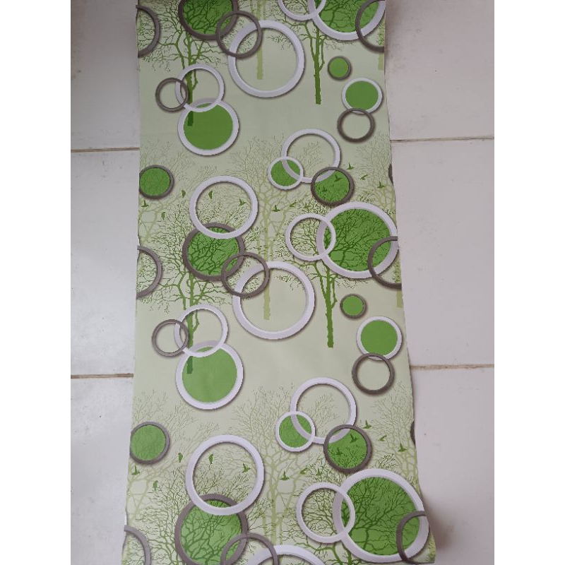 Wallpaper sticker dinding 45cmx10m motif polkadot gh197/cy1183 wallpaper sticker premium wallpaper f