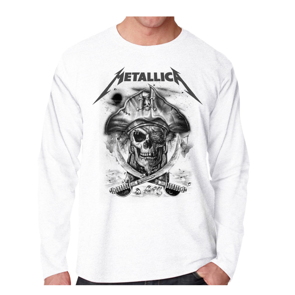 KAOS LENGAN PANJANG PRIA METALLICA KAOS OBLONG PANJANG KEREN