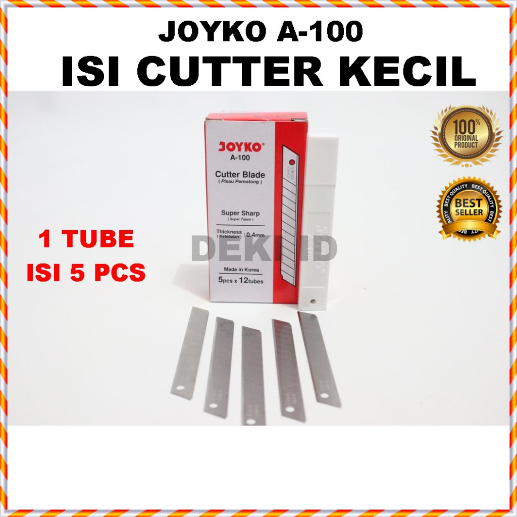 

Joyko A 100 Isi Cutter Kecil Kater Refill Blade Pisau Serbaguna
