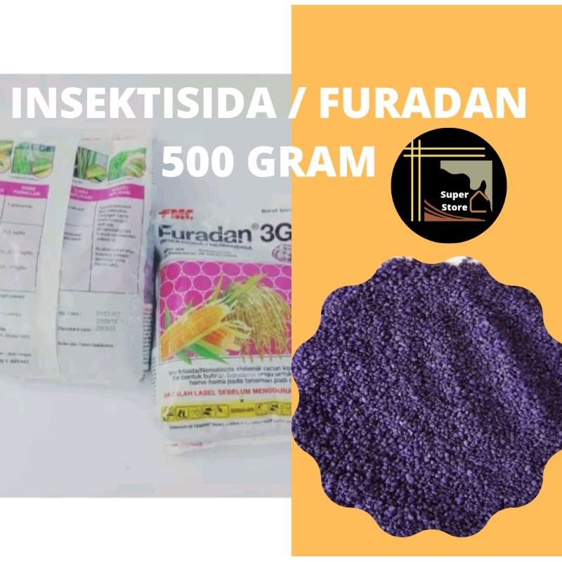 Furadan 500 Gram - Insektisida / Furadan 3GR-Obat Pembasmi Semut dan Rayap / Pembasmi