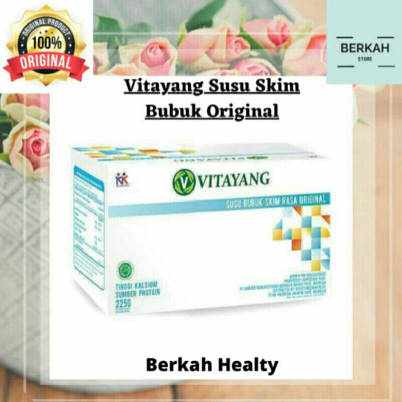 

Vitayang Susu Skim Bubuk Original (1box=15saset) Penambah Imunitas