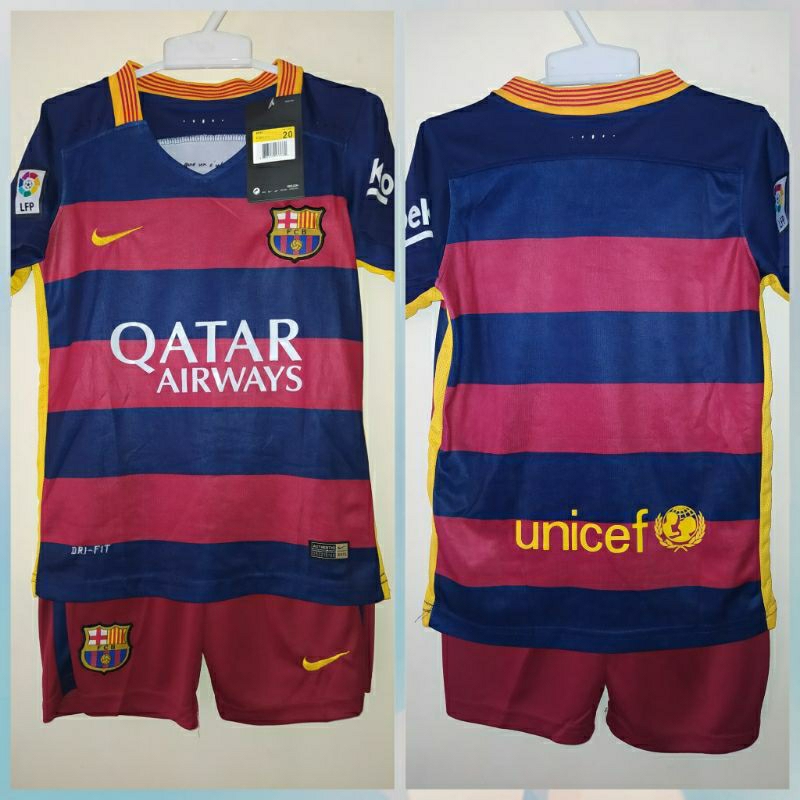JERSEY Sepak Bola Anak / Kids Barcelona Grade Original Home/Away