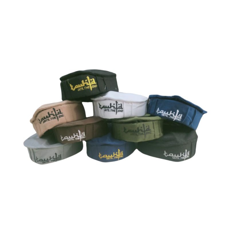 Peci Kopiah Tali Ban Pakol Logo Tauhid SLW Dewasa Grosir