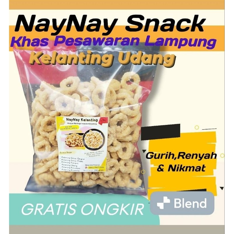 

Kelanting Udang Original/NayNay Snack/Makanan Ringan