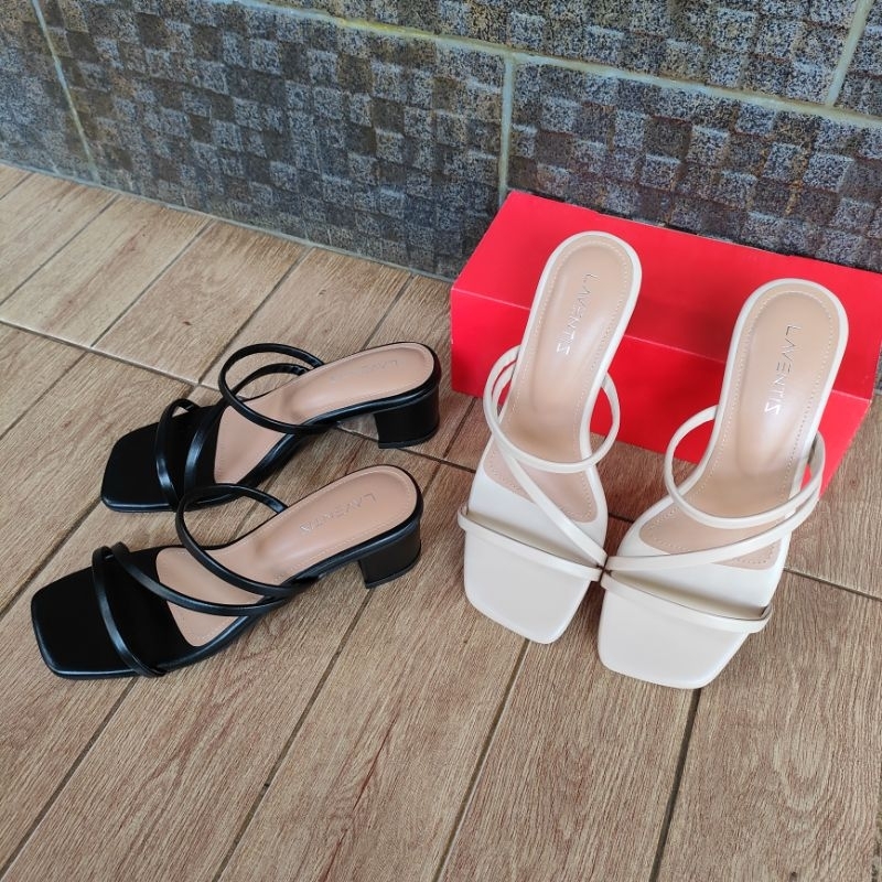 AMELDA MARCOS sendal wanita Hak Tahu 5cm R02