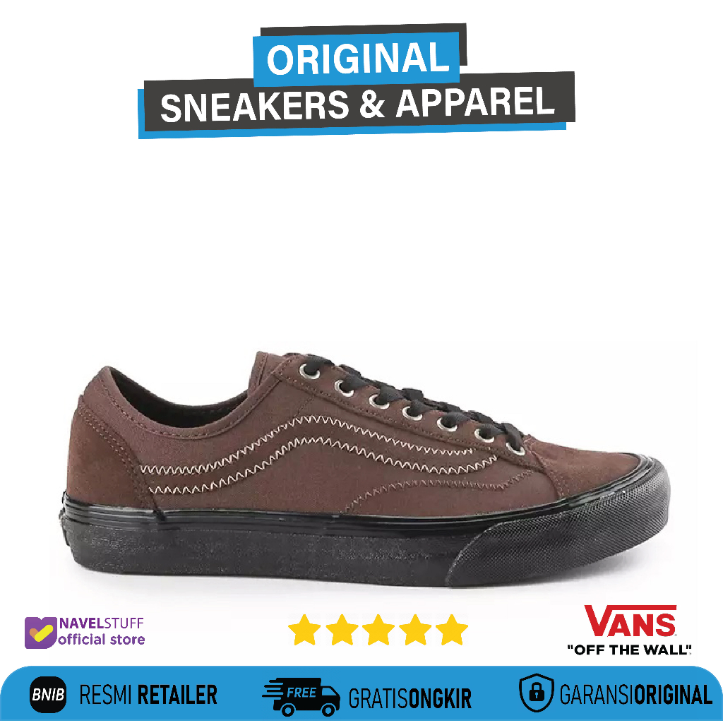 VANS Old Skool Style 36 Decon Vr3 SF Michael February Dark Brown/Black Original Resmi BNIB