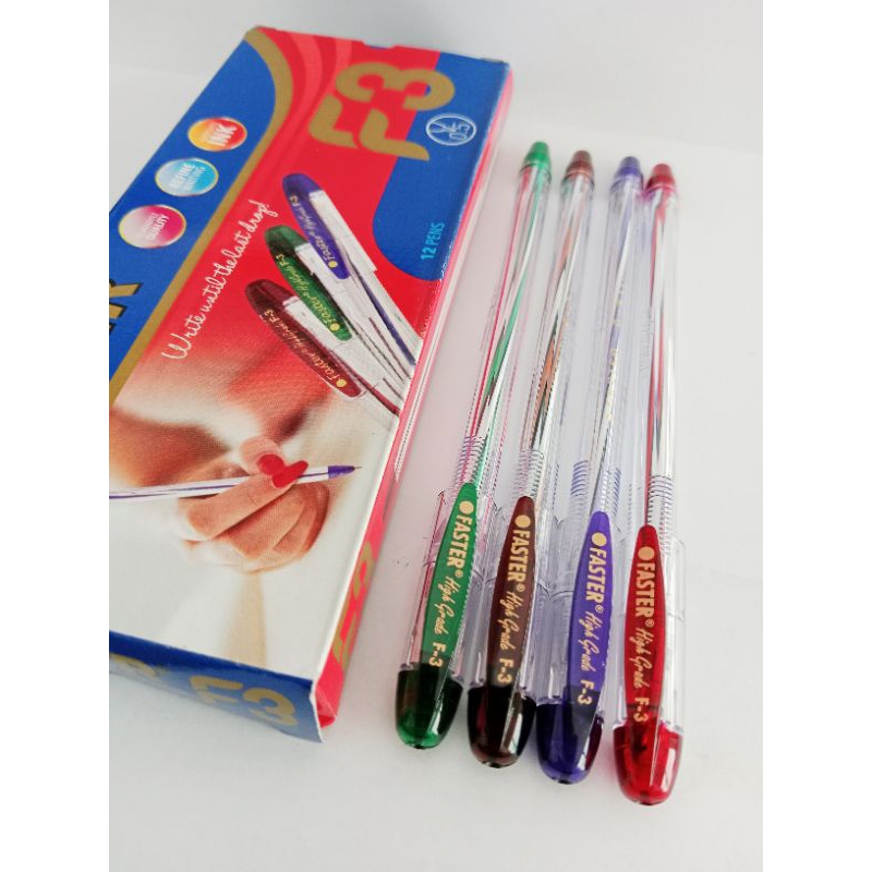 

Ecer [ 1 Pcs] Pulpen Faster F3 tinta Hitam 0.5 mm