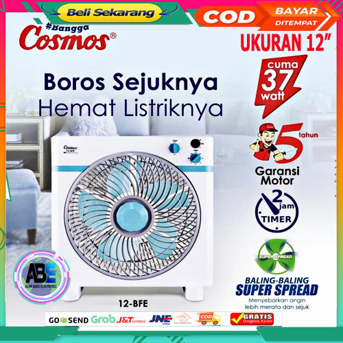 Cosmos 12 BFE Box Fan Kipas Angin Kotak COSMOS 12" inch PROMO MURAH
