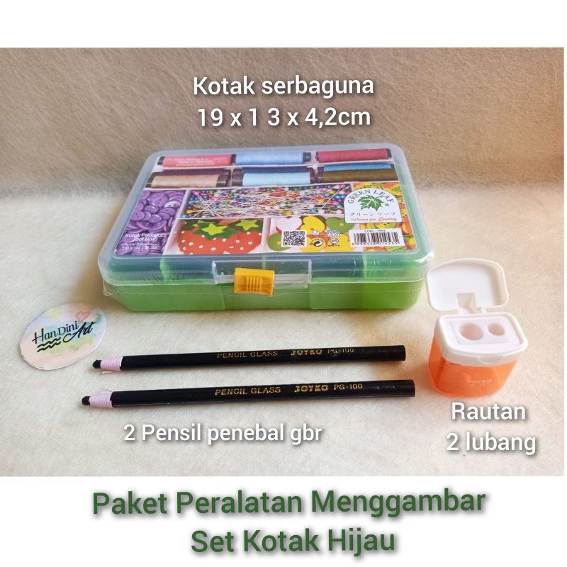 

Kotak Peralatan Menggambar Kotak Serbaguna Pensil Kaca Dan Rautan Pensil Penebal Peralatan Menggambar Handini Art